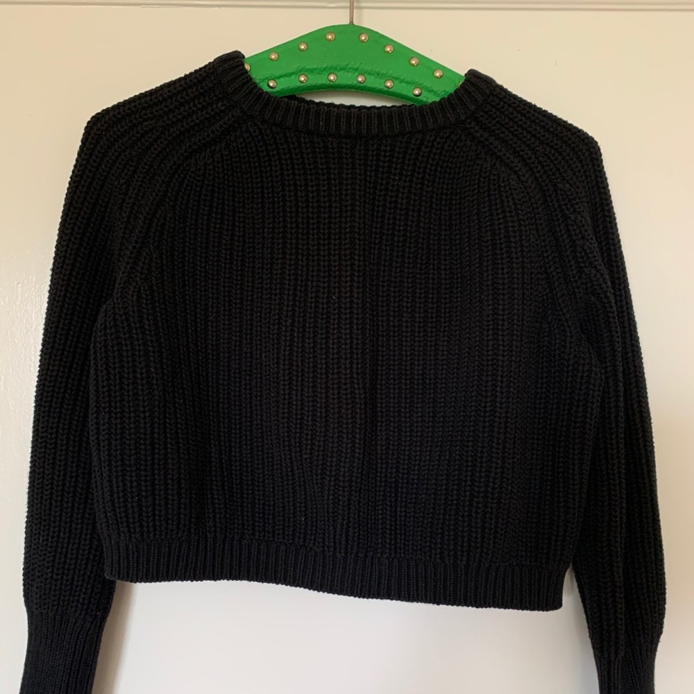 Black American Apparel Cropped Sweater